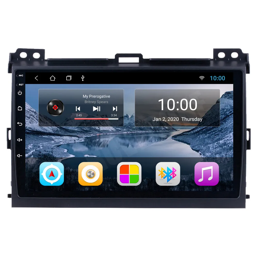 Для Toyota Prado 120 2004 - 2009 Android 10 автомобильное радио стерео GPS навигация СБ Navi медиа