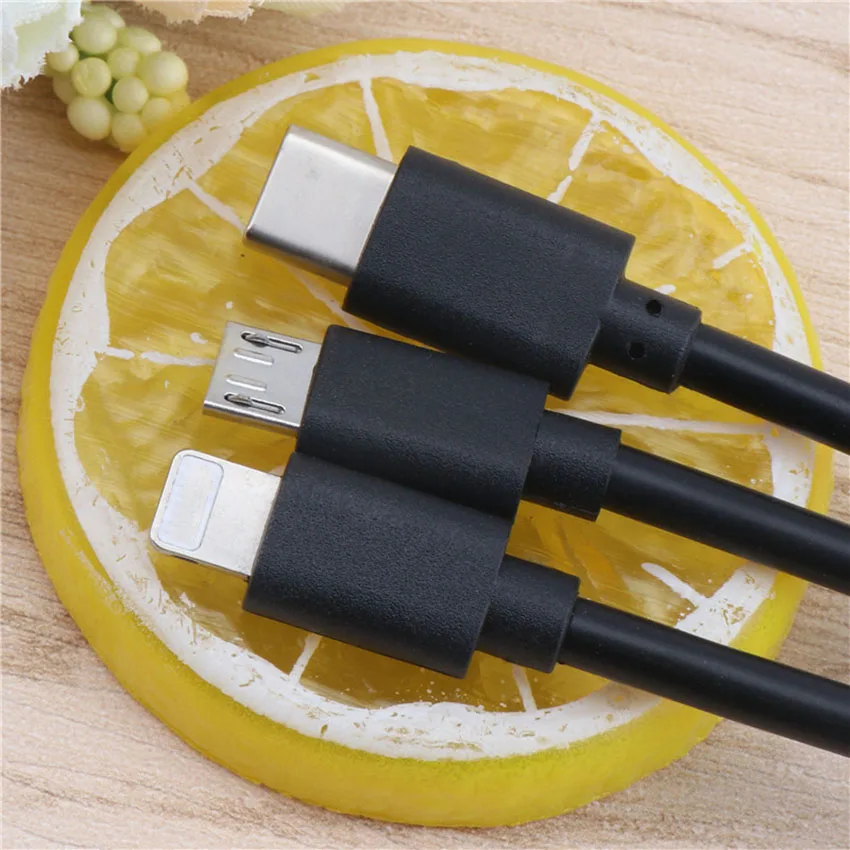 Быстрое зарядное устройство короткий кабель Micro USB/type C кабель для зарядного устройства для iPhone 6 6s 7 8 Plus X samsung Oneplus 6 15 см зарядный кабель