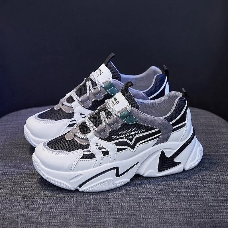 

Platform Sneakers For Women 2021 Spring Fashion Sports Mesh Casual Shoes Designers Chunky Woman Dad Shoes Tenis Female