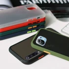 Чехол для Xiaomi 11 poco m3 x3 nfc on Redmi Note 9S 8 9 Pro 9s 9c, контрастная рамка, Матовый Бампер, чехлы для телефонов, силиконовая задняя крышка