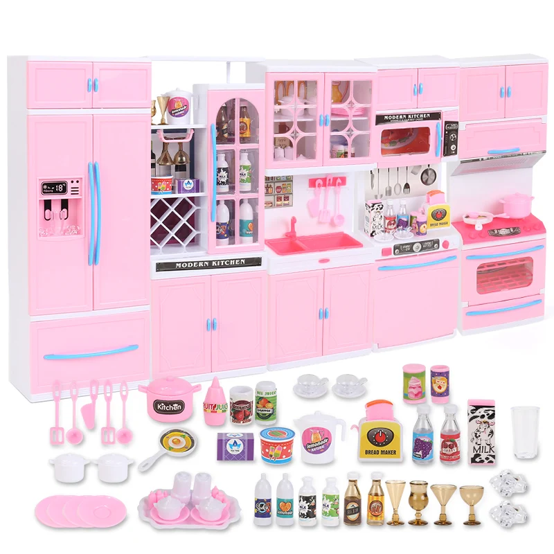 handcrafted dollhouse modern sense kitchen cabinet setsilver metal wine set dining table chair model accessories toys free global shipping