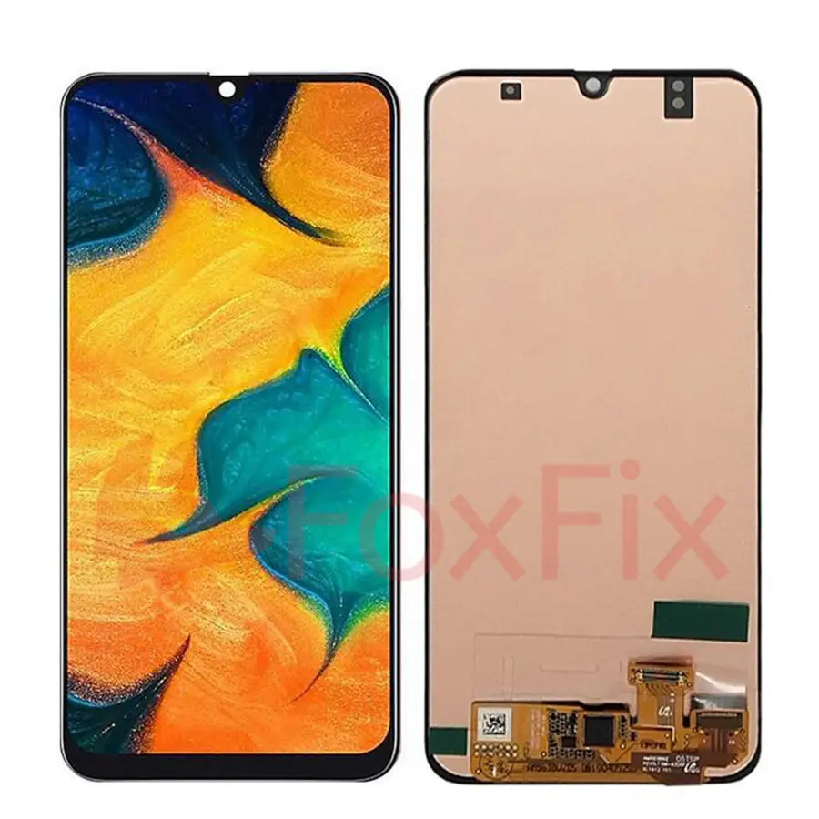 Для samsung Galaxy A30 A305 A305F A305FN/DS ЖК-дисплей кодирующий преобразователь сенсорного экрана в сборе с рамкой для samsung A30 ЖК-экран