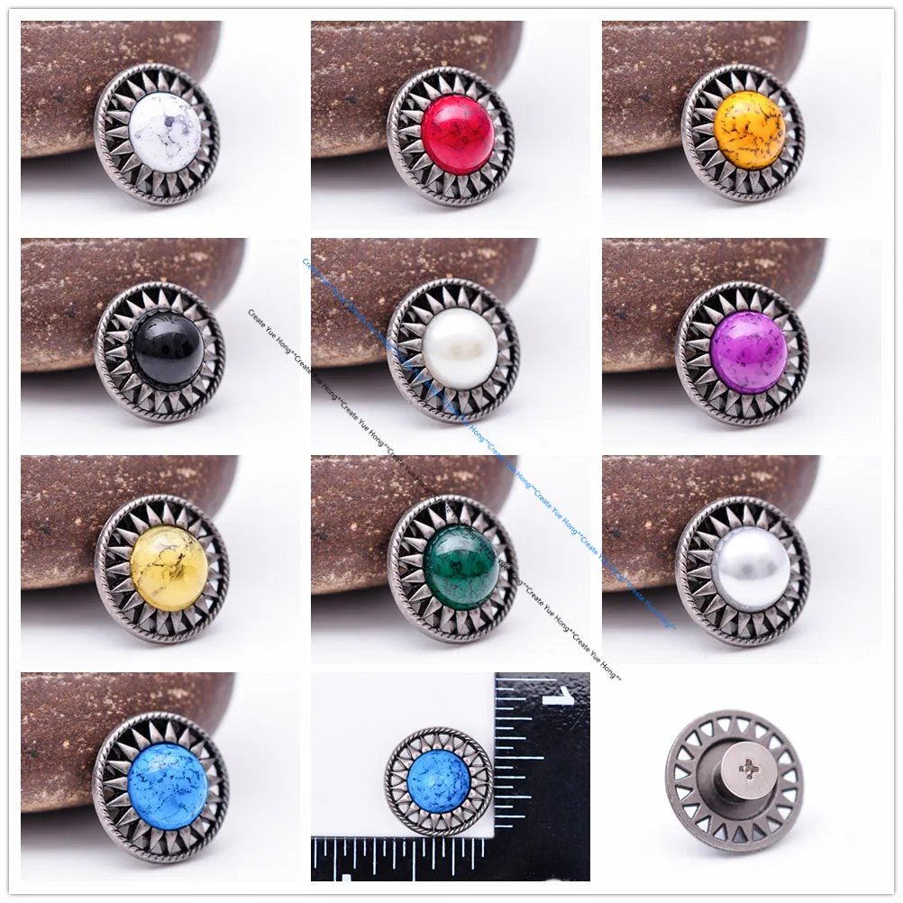 Круглые бусины из серебристого или бирюзового бисера 18 мм в античном стиле |