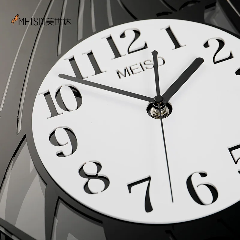 

Ride wind and waves Silent Wall Clock Cooper Antlers Modern Design Home Decorative Wall Clocks Watch Home Living Room Decoration