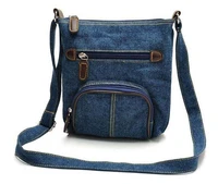 5pcslot women handbag messenger crossbody hobo denim shoulder bags tote purse satchel bag light blueblue