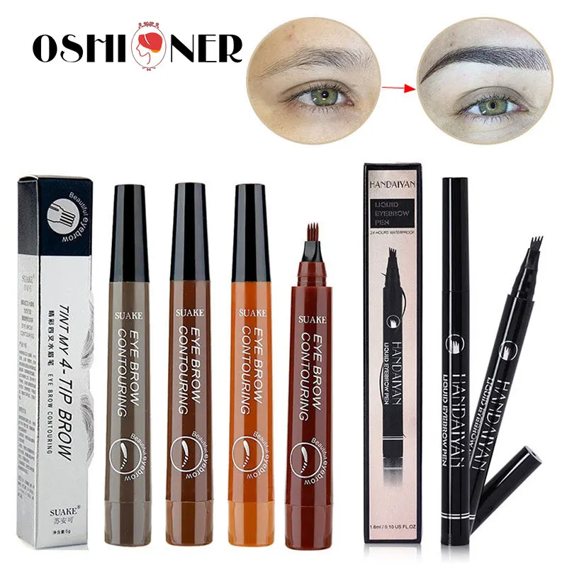 Карандаш для бровей с микроблейдингом Водостойкий карандаш вилкой и кончиком