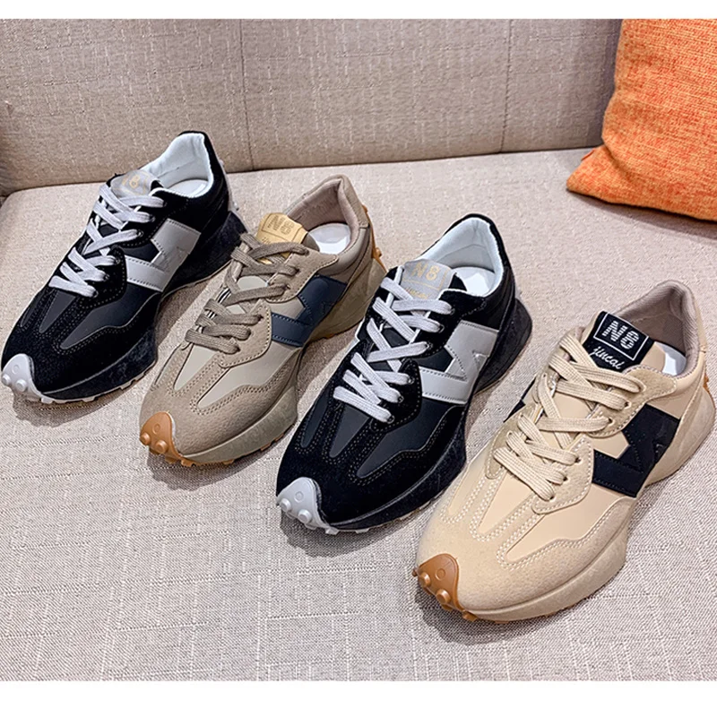 

2021 Women Sport Running Shoes Men Lace-Up Athletic Trainers Breathable Lightweight Men's Shoes Unisex Outdoor Walking Sneakers