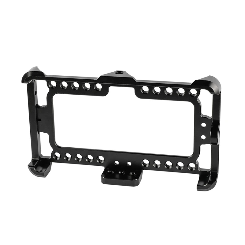

Aluminum Monitor Cage Bracket Monitor Case Perfect Monitor Mount Fit for Feelworld F5 On-Camera Monitor