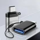 Адаптер USB C OTG для MacbookProXiaomiHuawei, переходник с USB 3,0 на Type C, кабель-преобразователь