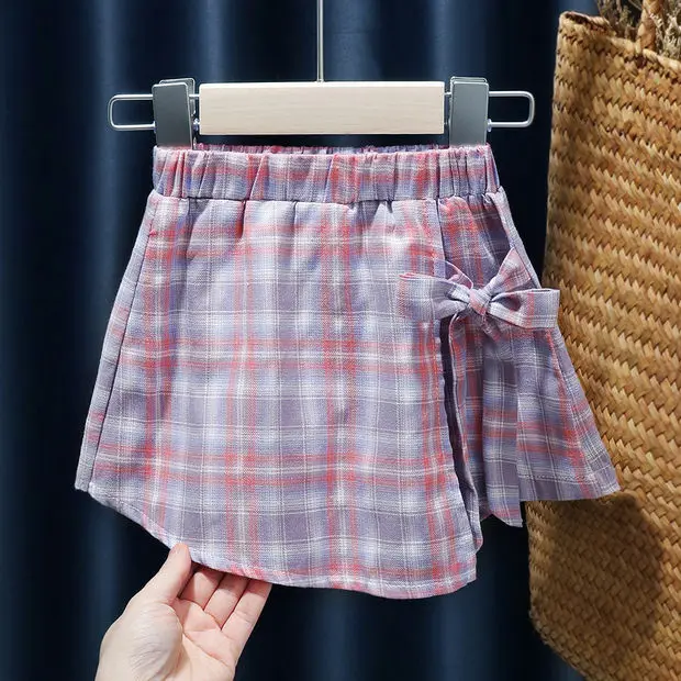 

Checked Lattice Pattern Children grid Print Tutu Skirt Girls Summer Kids Clothes Toddler Baby Girl Cotton Princess Skirts