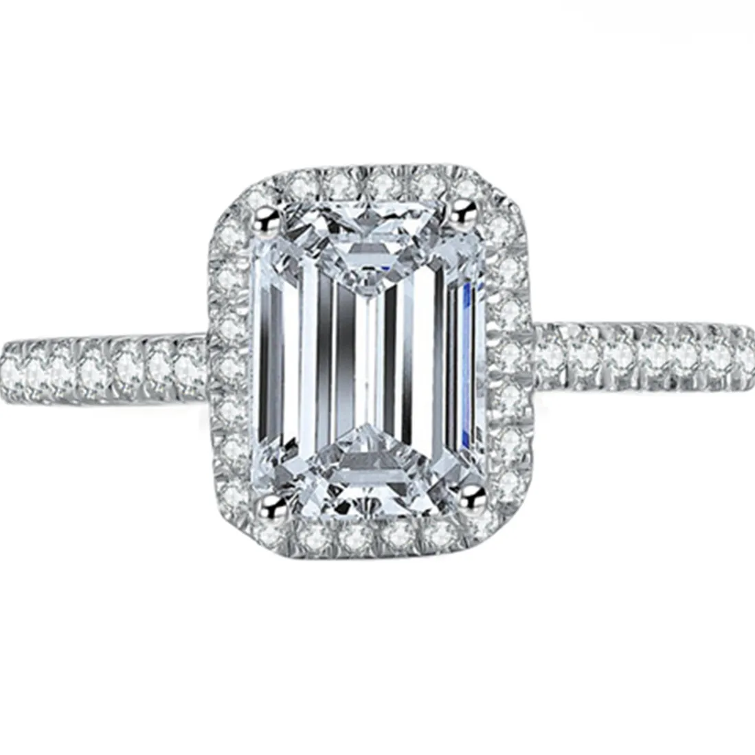 Тестовое положительное Стерлинговое Серебро Изумрудное ювелирное изделие 1CT