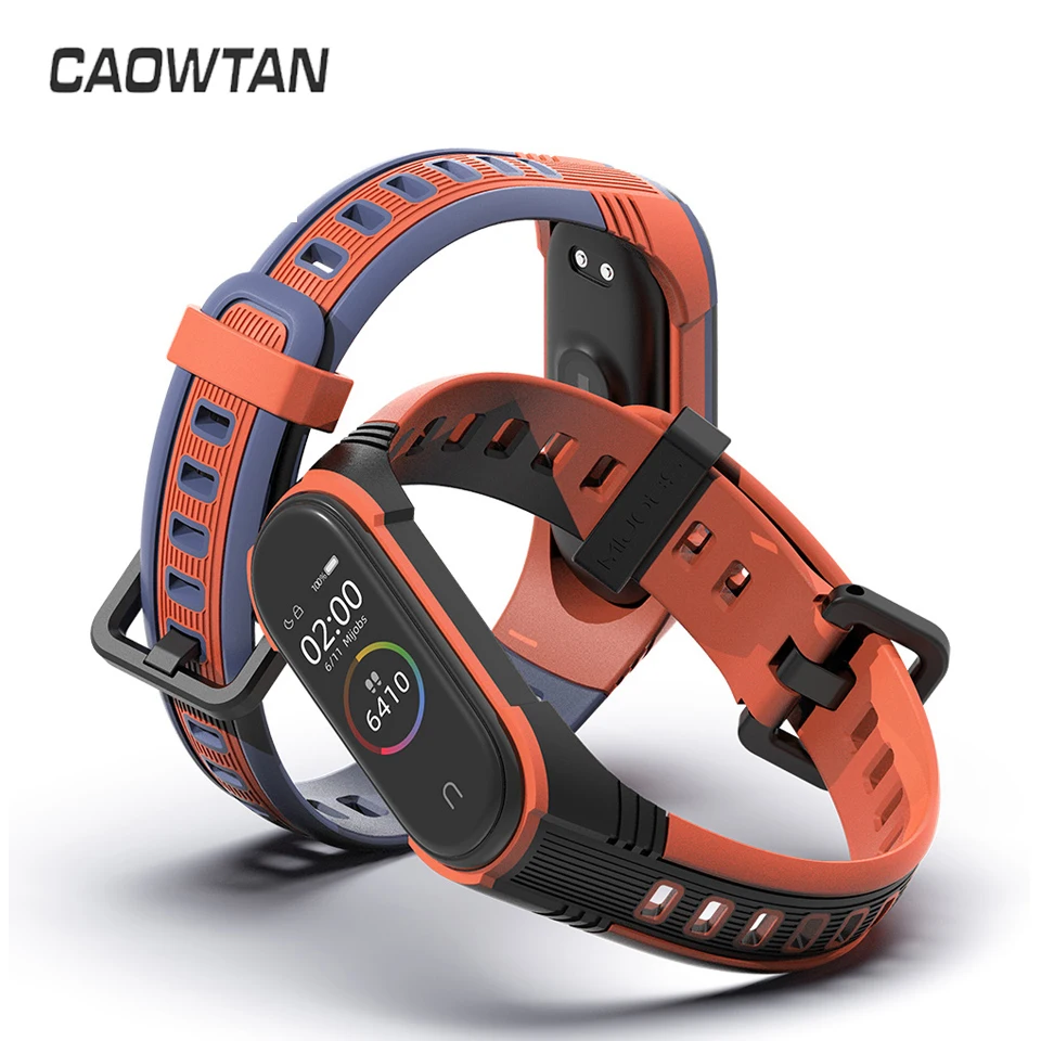 

TPU Watch Strap for Xiaomi Mi Band 6 5 4 3 Comfortable Rubber Sports Watch Band Replacement for Xiaomi Mi Band 6 5 Replacement