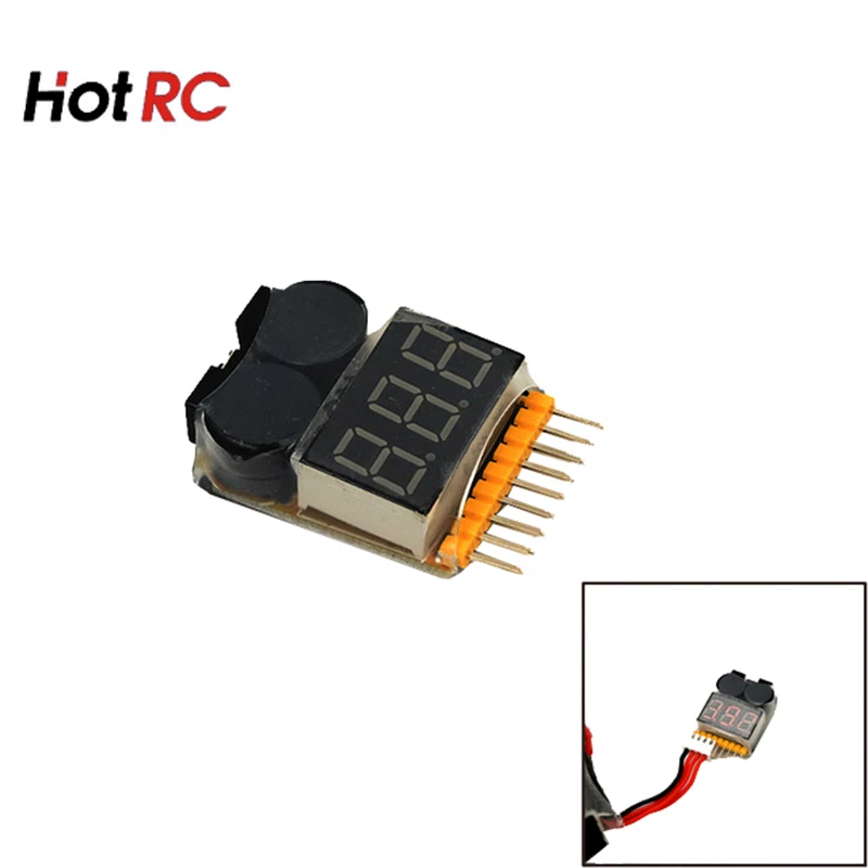 Тестер низкого напряжения аккумулятора HOTRC Lipo 1S 8S Звуковой сигнал для