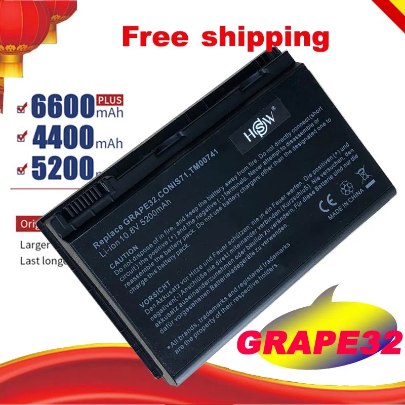Аккумулятор для Acer Extensa 5220 5235 5620 5630 TravelMate 7620 5320 5520 5720 7720 TM00741 TM00751 грейп32 бесплатная