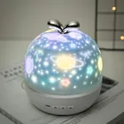 Красочный проектор лампа и ночсветильник 2 в 1 Вселенная звездное небо вращаюсветодиодный Светодиодная лампа мигающая звезда для детей подарок для малышей USB
