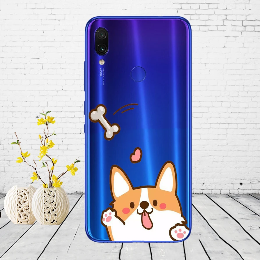 C46 Чехол для Xiaomi Redmi Note 7, силиконовый чехол для Xiaomi Redmi Note 7, задняя крышка, чехол для Redmi Note 7, чехол для телефона - Цвет: C46