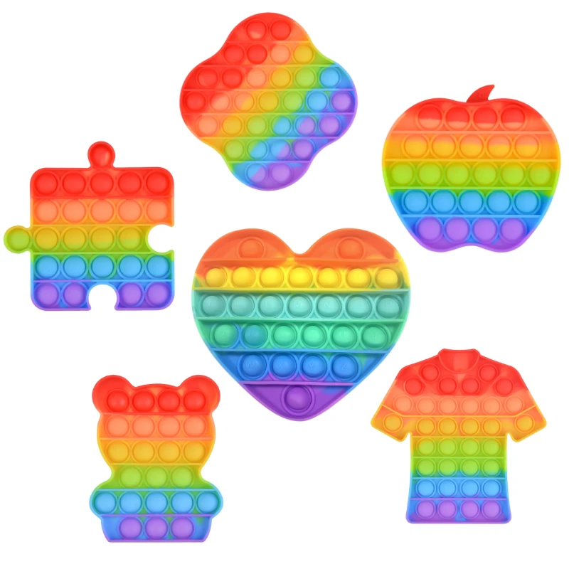 

Радужные пузырьки с эффектом пузырьков сенсорные ранние нуждаются в его мягкой игрушке для снятия стресса и беспокойства антистрессовая н...