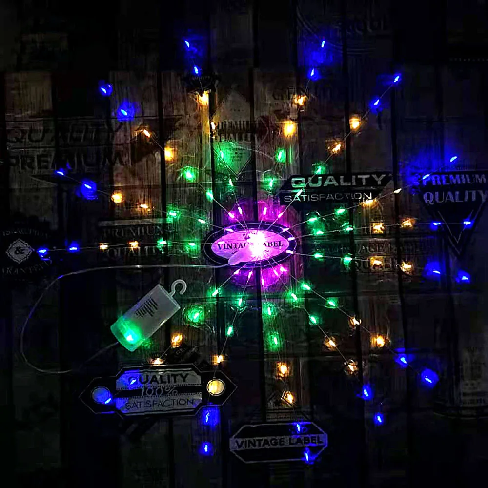 3D динамический фейерверк с 14 трубками RGB светильник дистанционным управлением
