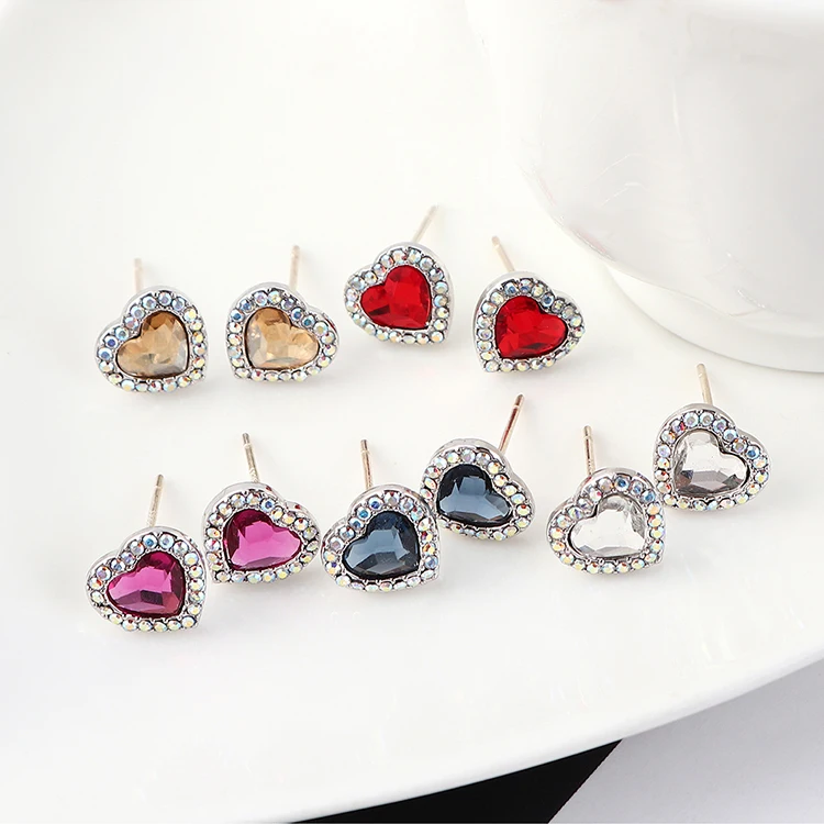 Женские серьги-гвоздики с кристаллами BeBella серьги Swarovski стильные украшения для
