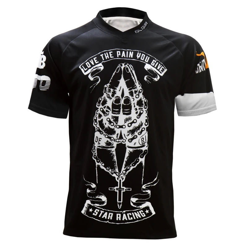 

Hot Sale RPET Quick Dry Breathable Short Sleeve Mountain Bike Motorcycle NEW Racing Downhill Jersey