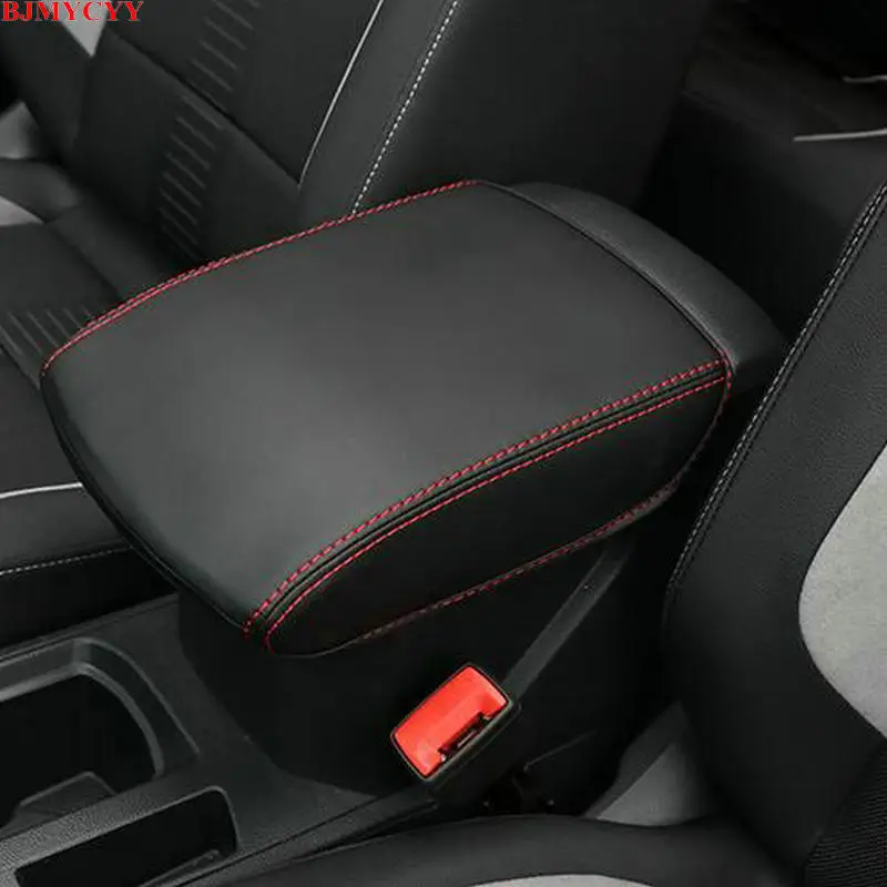 

BJMYCYY Car-styling Interior trim for automobile armrest case decorative sleeve Accessories For 2017 2018 Volkswagen Vw T-ROC T