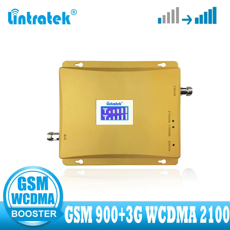 Усилитель сотового сигнала Lintratek GSM 900 МГц 3G UMTS 2100 Репитер усилитель голосовой