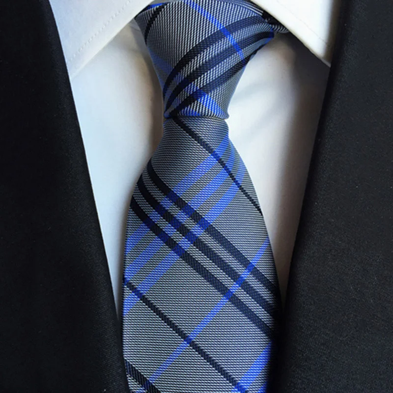 Мужской галстук в синюю и черную полоску деловой мужские галстуки коллегы