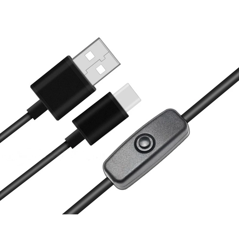 5 в 3A Кабель адаптер питания USB для Type C шнур с переключателем ВКЛ/ВЫКЛ Raspberry Pi 4 Modle B