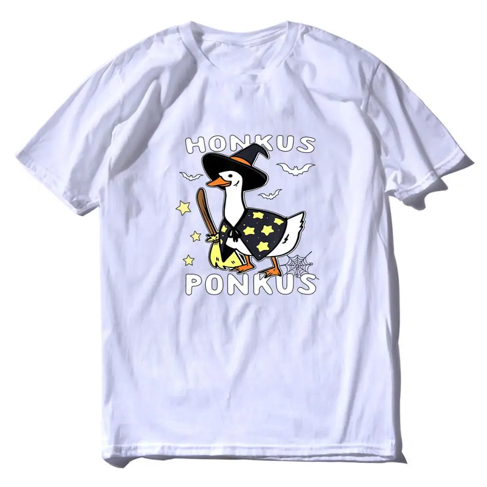 

Honkus Ponkus Bats Funny Witches Duck Goose Novelty women's T-Shirt