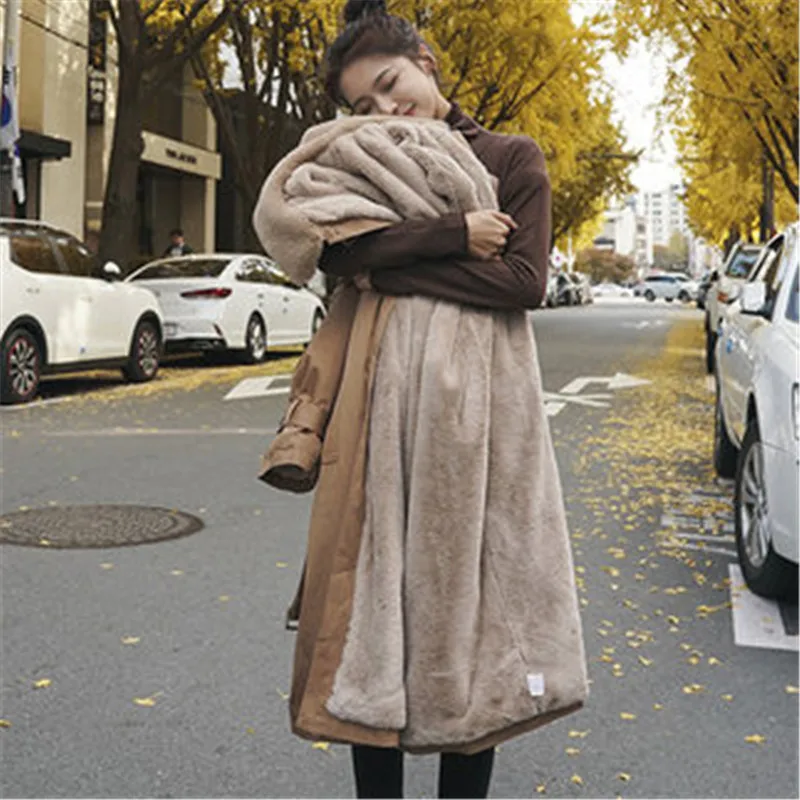 

Parker cotton jacket women long Coat 2020 winter new loose military uniform cotton-padded jacket plus velvet Top M110