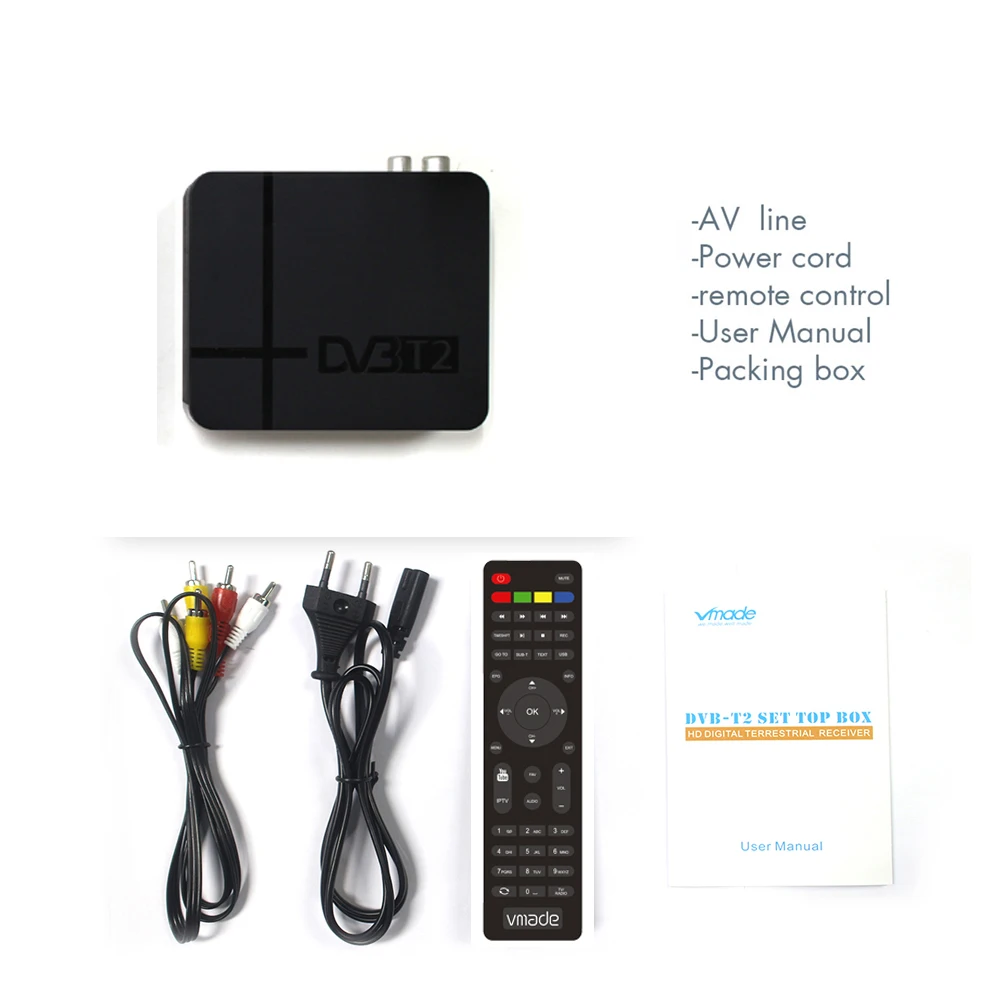 

Mini New DVB-T2 H.265/HEVC Full Compatible DVB-T/H264 Terrestrial Digital Receiver For Germany Netherlands Czech Europe Country