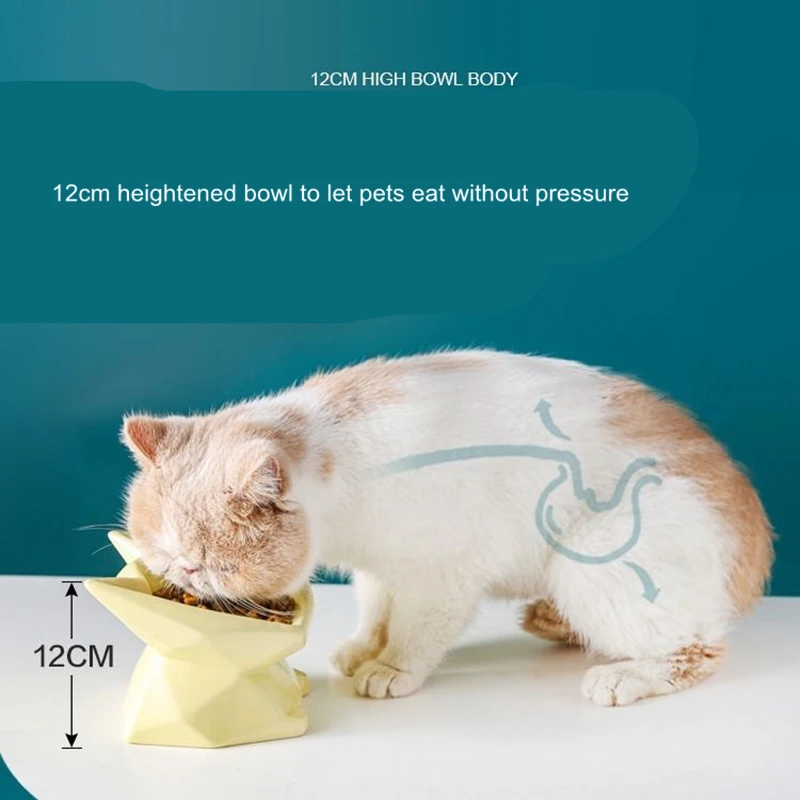 Роскошная керамическая миска для кошек собаки домашних животных чашек щенков