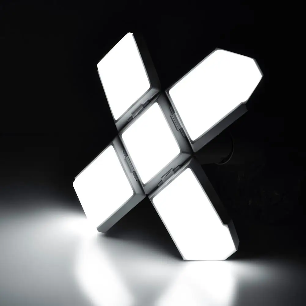 

Промышленная светодиодная лампа, Складной Безопасный квадратный гаражный светильник, деформируемый гаражный светильник светодиодный пот...