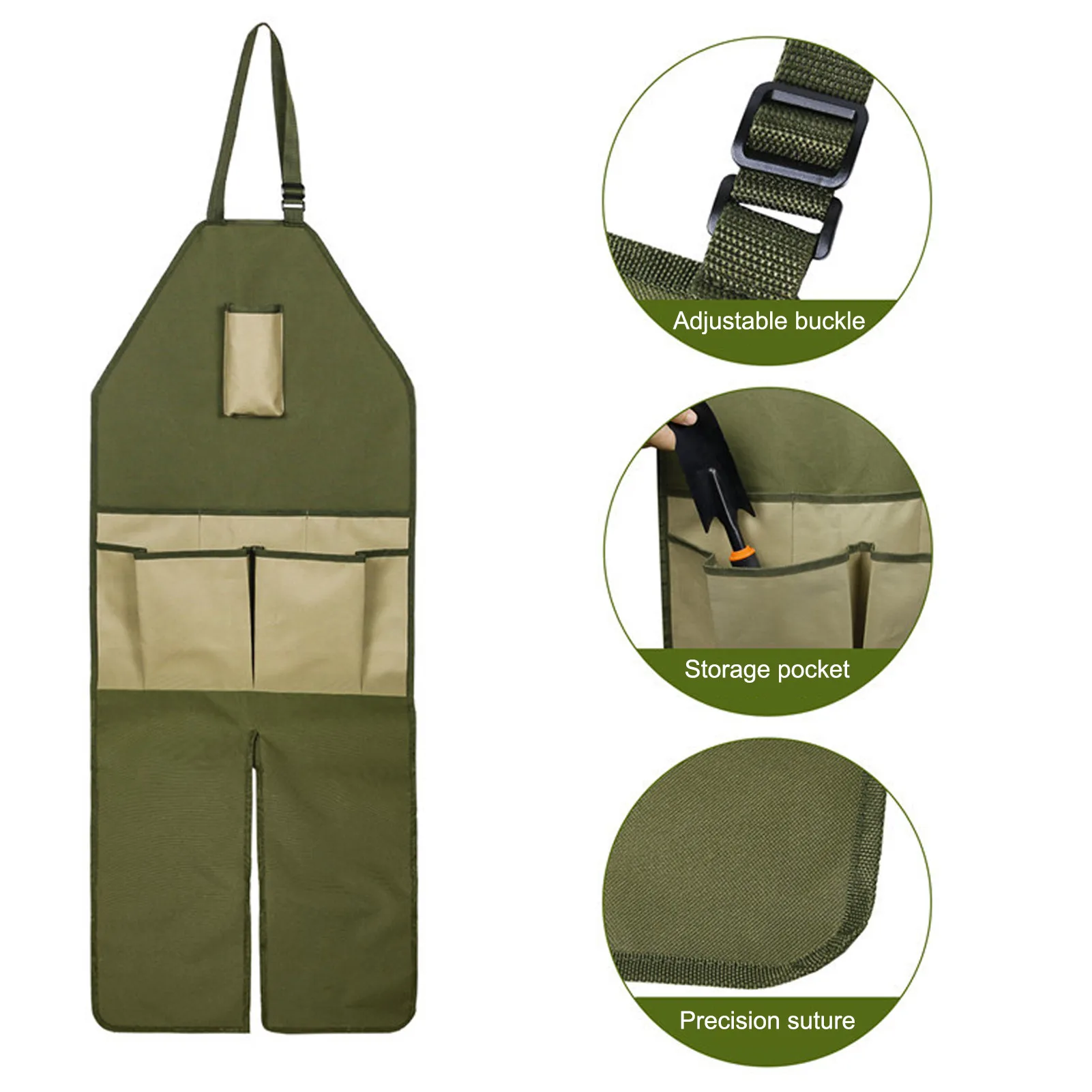 

Woodworking Aprons Heavy Duty Waxed Canvas Work Apron With Pockets For Garden Carpenter Blacksmith Shop Apron
