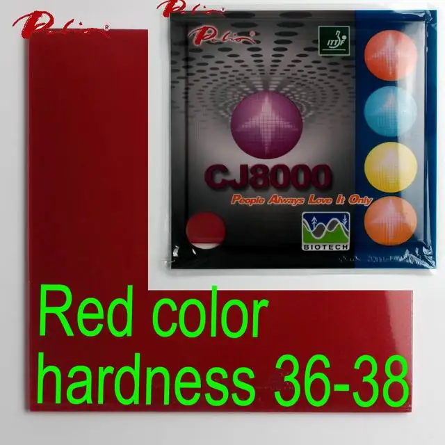 red Palio официальный долгосрочный CJ8000 36-38 Настольный теннис резиновая BIOTECH technilogy быстрая атака с петлей липкая ракетка для настольного тенниса - Цвет: red