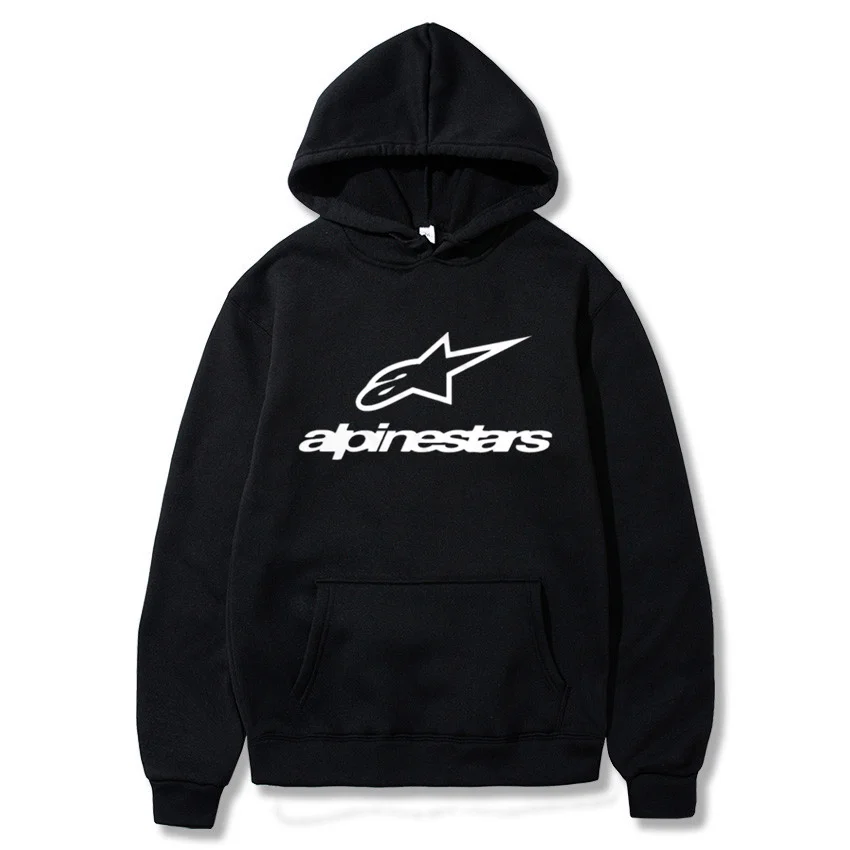 

Alpinestars Car Printing Spring 2021 New Men's Printing Solid Color Couple Loose Hooded Top Casual Sports Fashion Men's Clothing