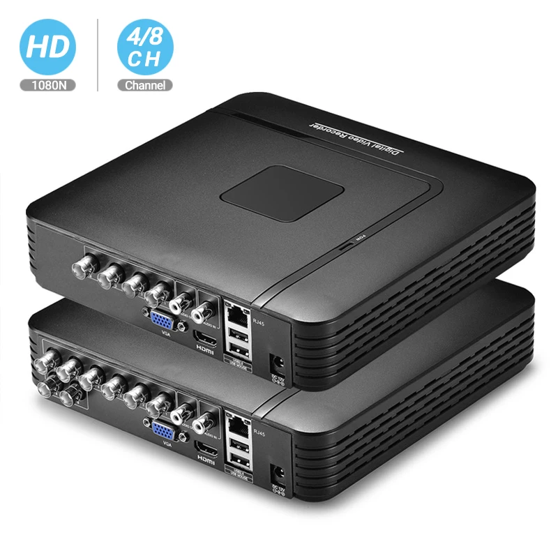 Besder 4 канала 8 каналов AHD DVR видеонаблюдения безопасности CCTV рекордер DVR 4CH 720P 8CH 1080N Гибридный Мини DVR для аналогового AHD IP