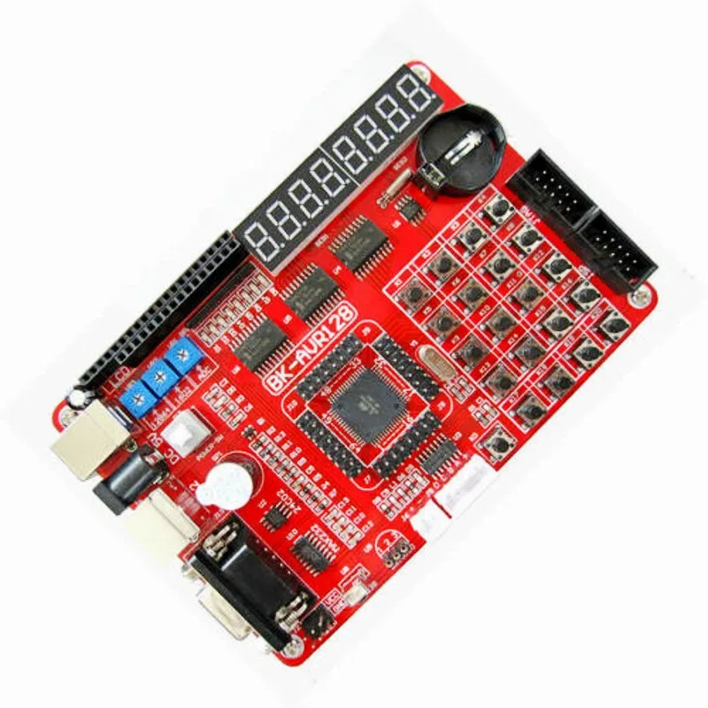 Бесплатная доставка 1x AVR ATMEGA128 макетная плата ATMEL AVR128 микроконтроллер|board atmel|board