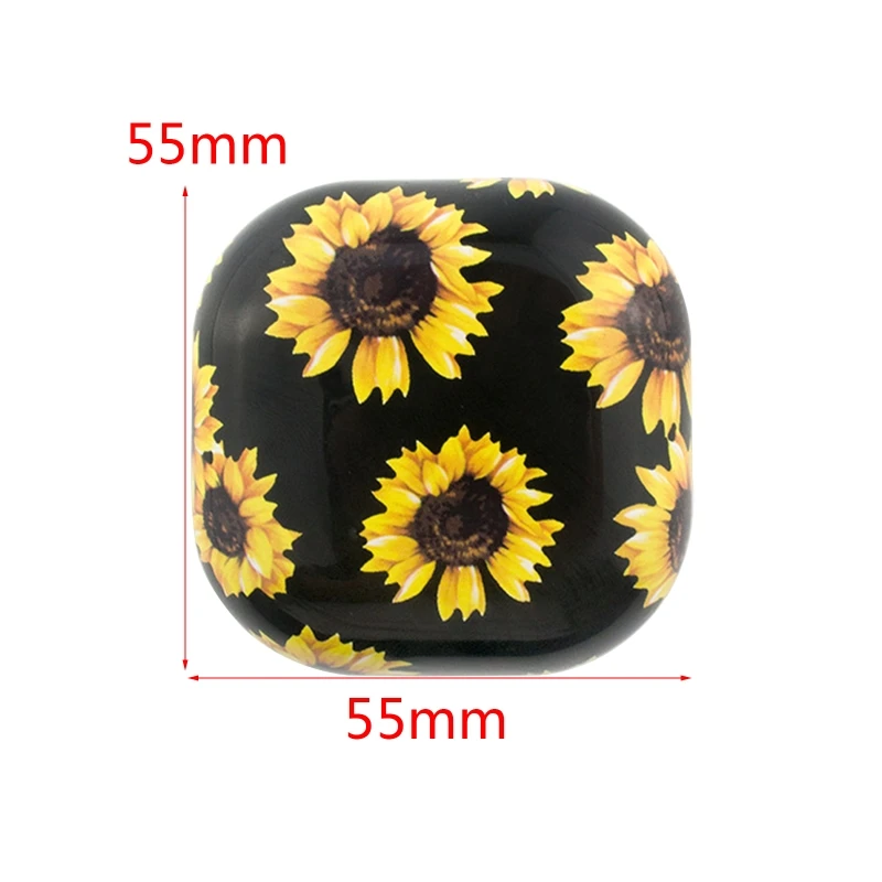 

Hard PC Shell Earphone Cover Flowers Pattern Protective Case for S-AMSUNG Galaxy-Buds live Wireless Earphone