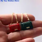 Модный миниатюрный кукольный домик на цепочке, миниатюрный рюкзак, металлическая сумка, аксессуары, украшение для кукольного домика, миниатюрная модель сделай сам, 1 шт.