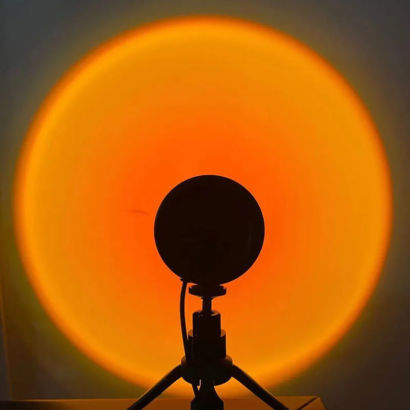 

USB Rainbow Sunset Red Projector Led Night Light Sun Projection Desk Lamp for Bedroom Bar Coffee Store Wall Decoration Lighting