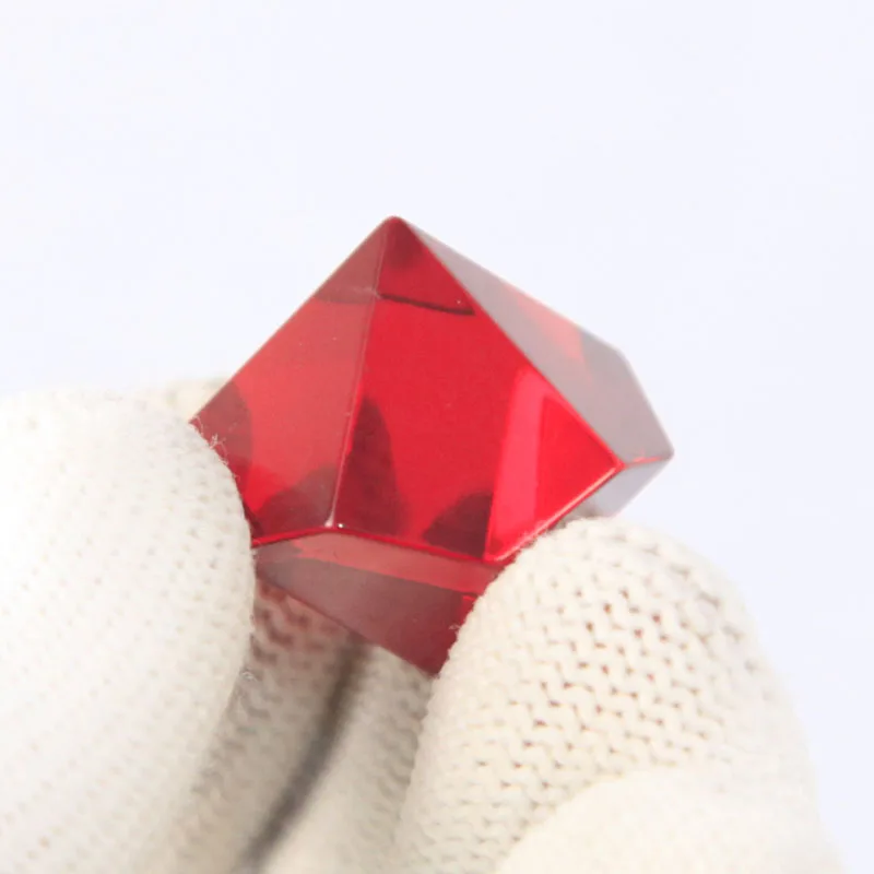 

23.5mm Red Diamond Glass Prism Photo Ornaments Crystal Valentine's Day Christmas Girlfriend Gift Optical Glass