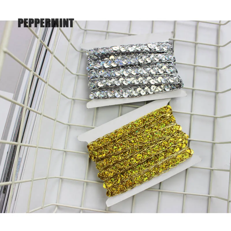 3 ярда 12 мм этническая лента с блестками и золотыми нитями для обуви платье