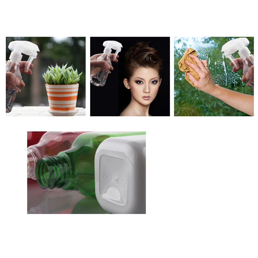 

10pcs Watering Pump Atomizer White Spray Bottle DIY Plastic Container Red Trigger Bottles Empty Green Mist Sprayer Refill 200ml