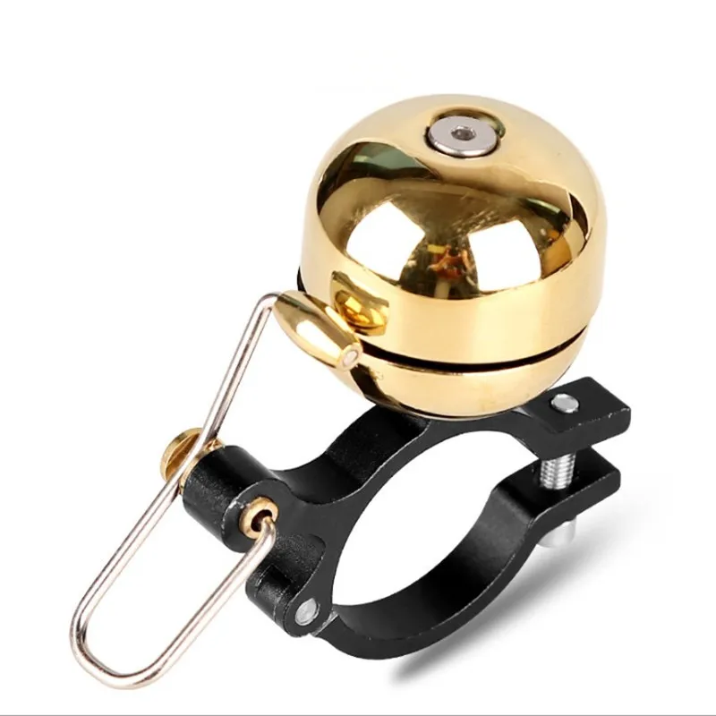 

Retro Bicycle Bell Gold Black Mountain Road Bike Horn Sound Alarm for Safety Cycling Handlebar Bike Bell Accessories