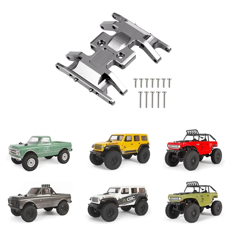 

For Axial SCX24 90081 1/24 RC Crawler Car Metal Gearbox Mount Base Transmission Holder Skid Plate Upgrade Parts
