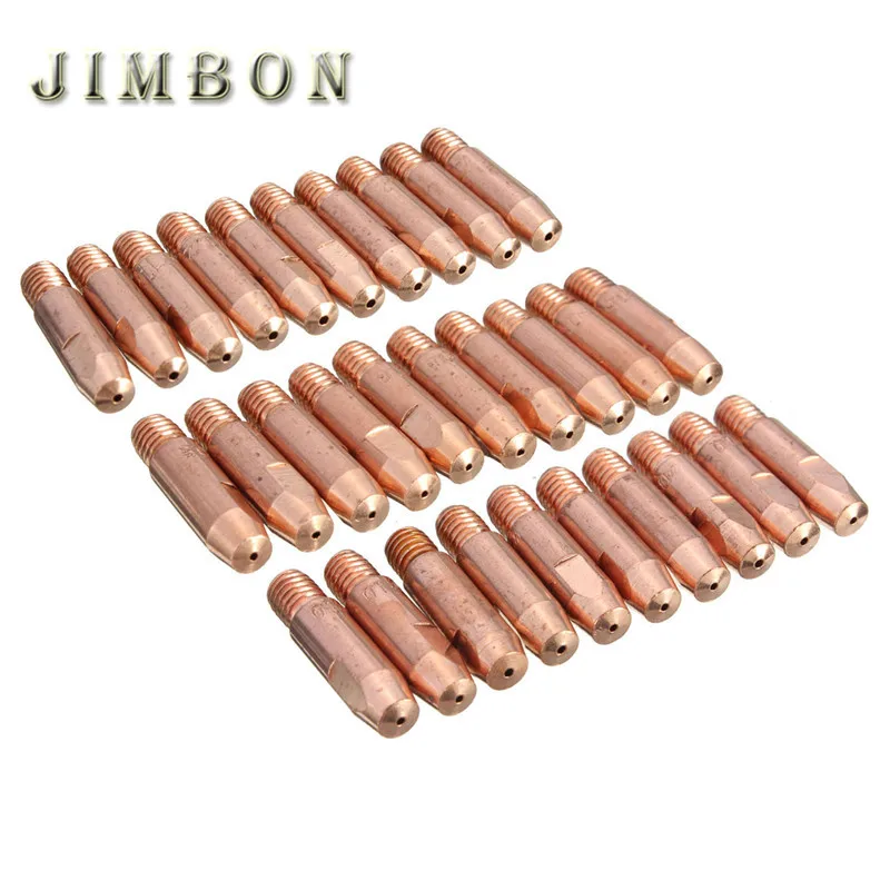 

10 шт./лот MB 24KD M6 MIG/MAG сварочная горелка, контактный наконечник, газовая насадка 0,8/1,0/1,2 мм M6 * 27 мм