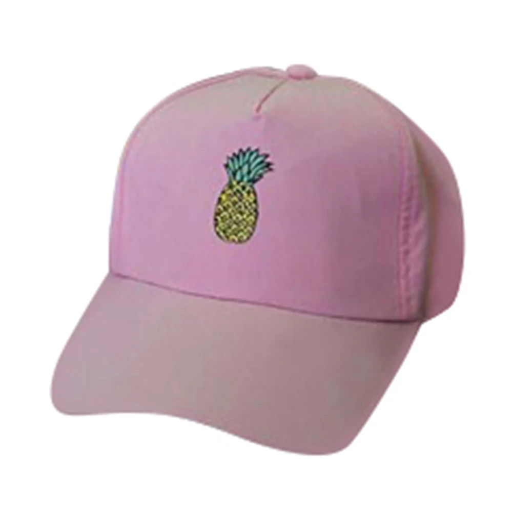 2020 Новая мода вышивка ананас белая кепка хлопок Swag Snapback Головные уборы для мужчин