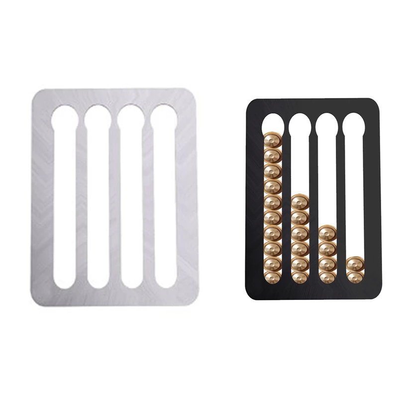 

Подставка для капсул Nespresso, 26 х22 см, серебристая и черная