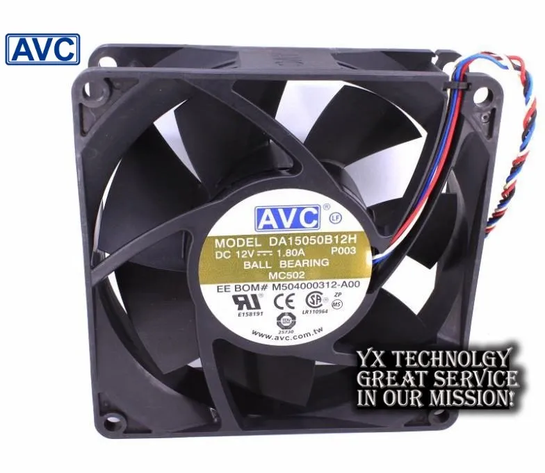 

AVC Новый DA15050B12H DC12V 1.80A 150*150*50 мм вентилятор охлаждения